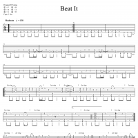 《Beat It》指弹吉他谱