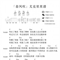 春风吹尤克里里谱·《春风吹》尤克里里谱