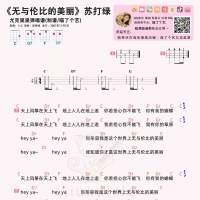 苏打绿《无与伦比的美丽》尤克里里谱[较易]  喵了个艺