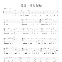 微微一笑很倾城吉他谱·《微微一笑很倾城》指弹吉他谱