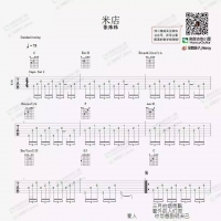 张玮玮《米店》吉他谱及教学视频 Nancy吉他