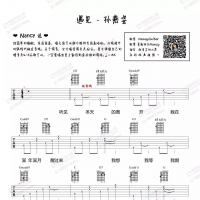 孙燕姿《遇见》吉他谱及教学视频 Nancy弹唱教学