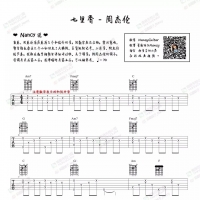 周杰伦《七里香》吉他谱及教学视频 Nancy弹唱教学