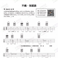 张韶涵《不痛》吉他谱及教学视频 Nancy全部教学