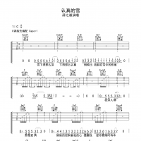 认真的雪吉他谱·薛之谦《认真的雪》吉他谱C调