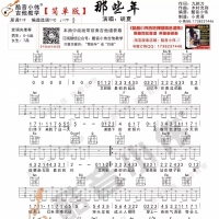 胡夏《那些年》吉他谱及教学视频 酷音小伟吉他