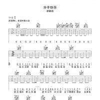 分手快乐吉他谱·梁静茹《分手快乐》吉他谱