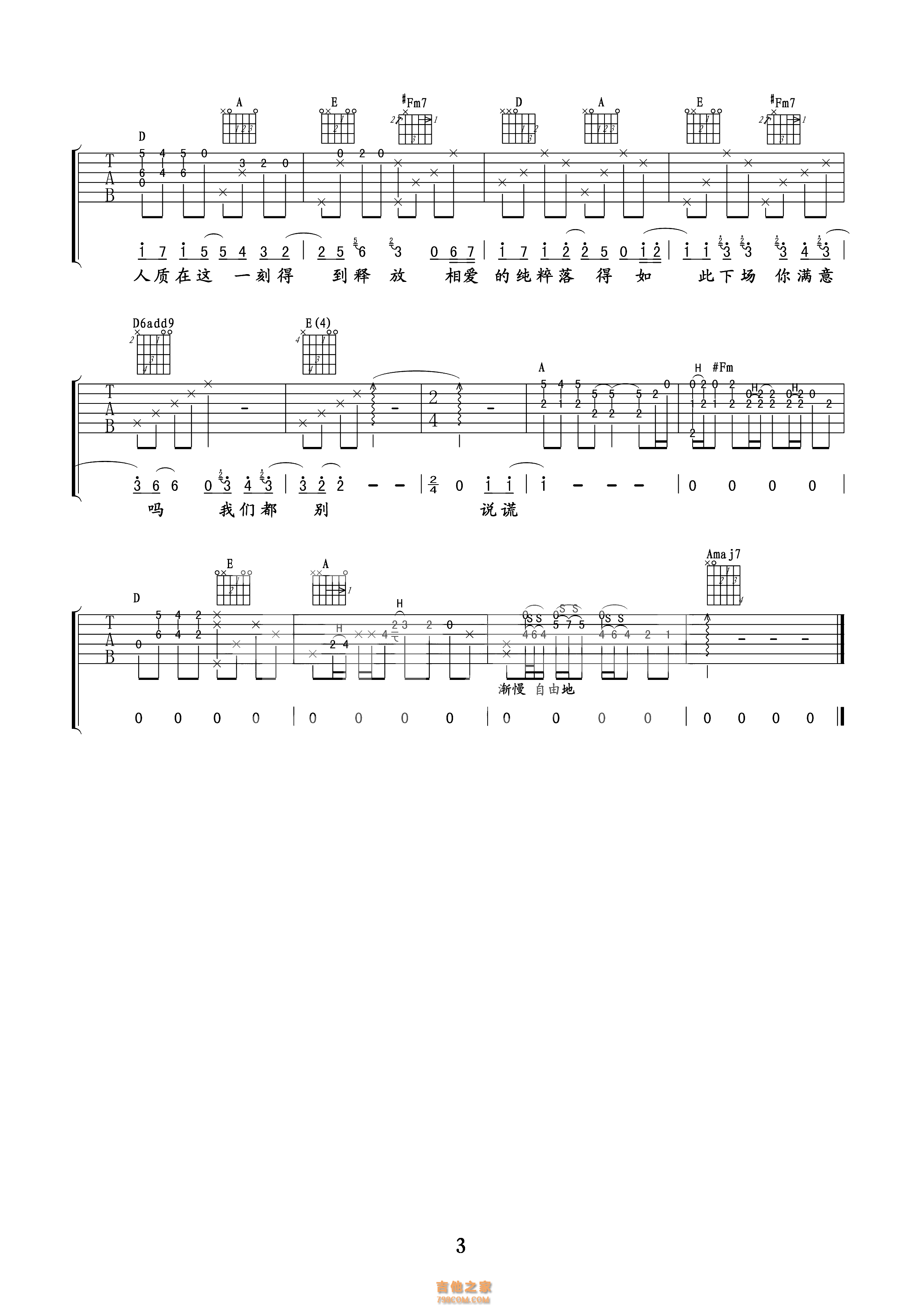 张惠妹 - 人质(玩易吉他弹唱教程:第九季第35集) [弹唱 教学] 吉他谱