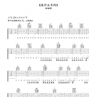 没有什么不同吉他谱·曲婉婷《没有什么不同》吉他谱