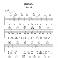 认真的老去吉他谱·曹方/张希《认真的老去》吉他谱