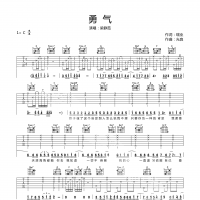 勇气吉他谱·梁静茹《勇气》吉他谱C调