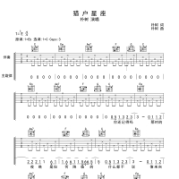 猎户星座吉他谱·朴树《猎户星座》吉他谱