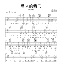 后来的我们吉他谱·五月天《后来的我们》吉他谱C调