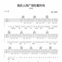 赵大格《我在人民广场吃炸鸡》吉他谱C调