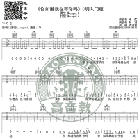 《你知道我在等你吗》吉他谱C调入门版 高音教编配 猴哥吉他教学 ...
