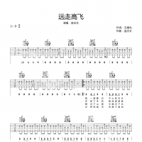 金志文 远走高飞吉他谱D调