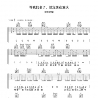 房东的猫 等我们老了，就定居在重庆吉他谱G调