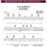 黄品源 你怎么舍得我难过吉他谱C调