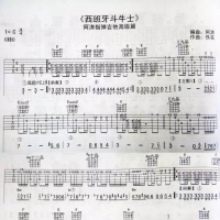 西班牙斗牛士指弹吉他谱及教学视频 [深蓝雨吉他]