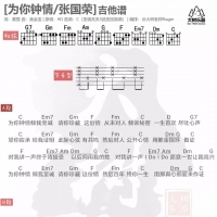 为你钟情吉他谱·张国荣《为你钟情》吉他弹唱谱[大树音乐屋] ...