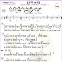 尤长靖《爱不由我》尤克里里谱+吉他弹唱谱[白熊音乐]