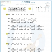 刺猬乐队《白日梦蓝》尤克里里谱+吉他弹唱谱[白熊音乐]