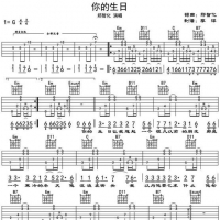 郑智化《你的生日》吉他谱