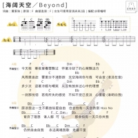 Beyond《海阔天空》尤克里里弹唱谱及教学视频[白熊音乐]