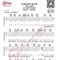 张韶涵《亲爱的那不是爱情》吉他谱[无限延音]