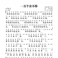 一万个舍不得简谱
