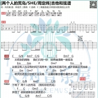 S.H.E/周定纬《两个人的荒岛》吉他和弦谱C调[大树音乐屋]