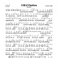 GRAVitation简谱
