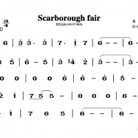 scarborough fair简谱