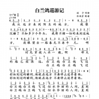 白兰鸽巡游记简谱