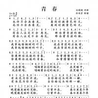 青春简谱 冷碗碗