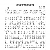 看透爱情看透你简谱