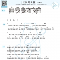 【这就是爱情·抖音热曲】这就是爱情吉他谱 李代沫 白熊音乐 ...