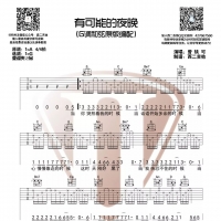 曾轶可《有可能的夜晚》吉他谱G调及教学视频【西二吉他】