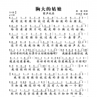 胸大的姑娘简谱 留声玩具