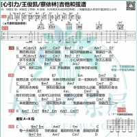 王俊凯/蔡依林《心引力》吉他弹唱谱及教学视频【大树音乐屋】 ...