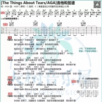 《恋爱为何物》/《The Things About Tears》吉他弹唱和弦谱 AGA【大树音乐屋】 ...