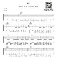 ME吉他谱C调 霉霉【 吴先生TAB】