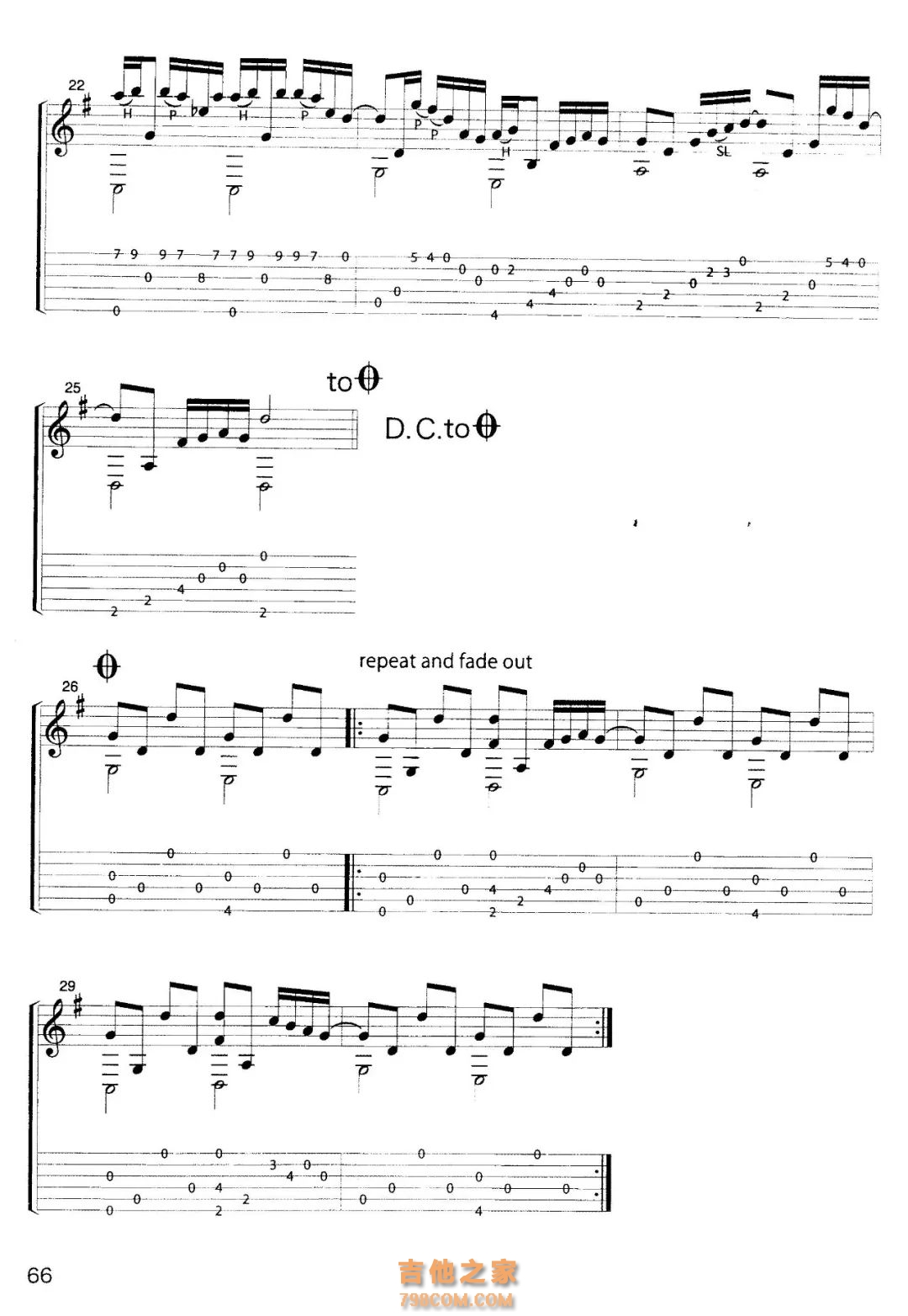 岸部真明 奇迹的山 吉他谱 原版指弹-虫虫吉他:www.ccguitar.cn