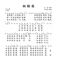 向阳花简谱 汪峰