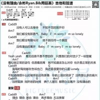 永彬Ryan.B/周廷英《没有理由》吉他谱C调【大树音乐屋】