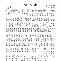 情人迷简谱 王琪