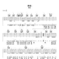 【撕夜吉他谱】阿杜《撕夜》吉他谱A调