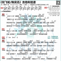 陈奕迅《陀飞轮》C调吉他和弦谱及教学视频【大树音乐屋】