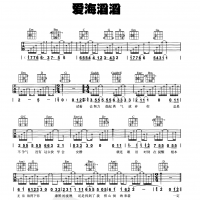 【爱海滔滔吉他谱】陈浩民《爱海滔滔》吉他谱