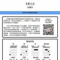 张震岳《贪心》原版编配吉他和弦谱【玄武吉他教室】